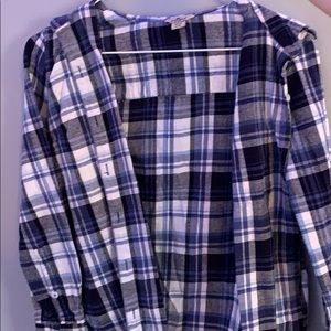 Blue and White Flannel